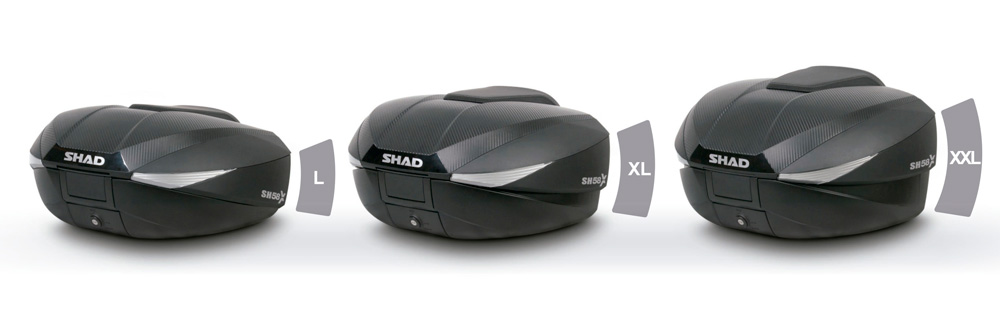 Maleta moto expandable SH58X de Shad