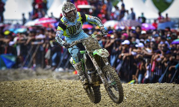 La lluvia, protagonista de la segunda prueba de MXGP en Indonesia