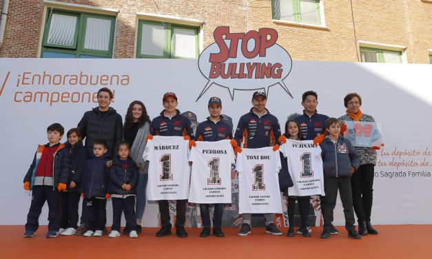 Los Campeones del Mundo del Repsol Honda se unen contra el acoso escolar