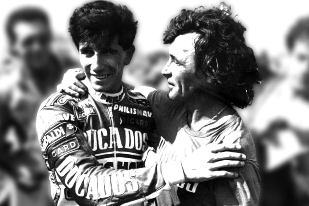 Angel Nieto y Jorge Martínez Aspar