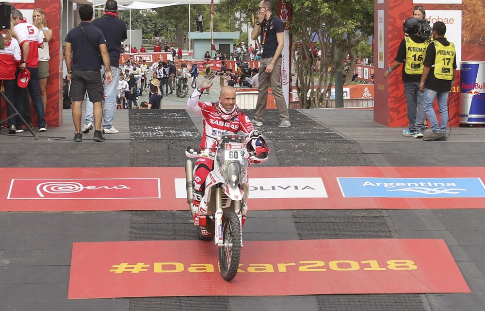 Jonathan Barragán tras la primera mitad del Dakar 2018