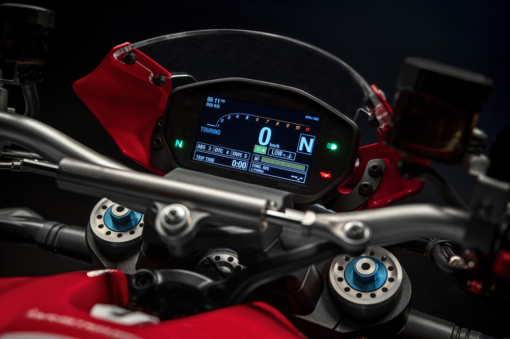 Cuadro de instrumentos de la Ducati Monster 1200 25 aniversario
