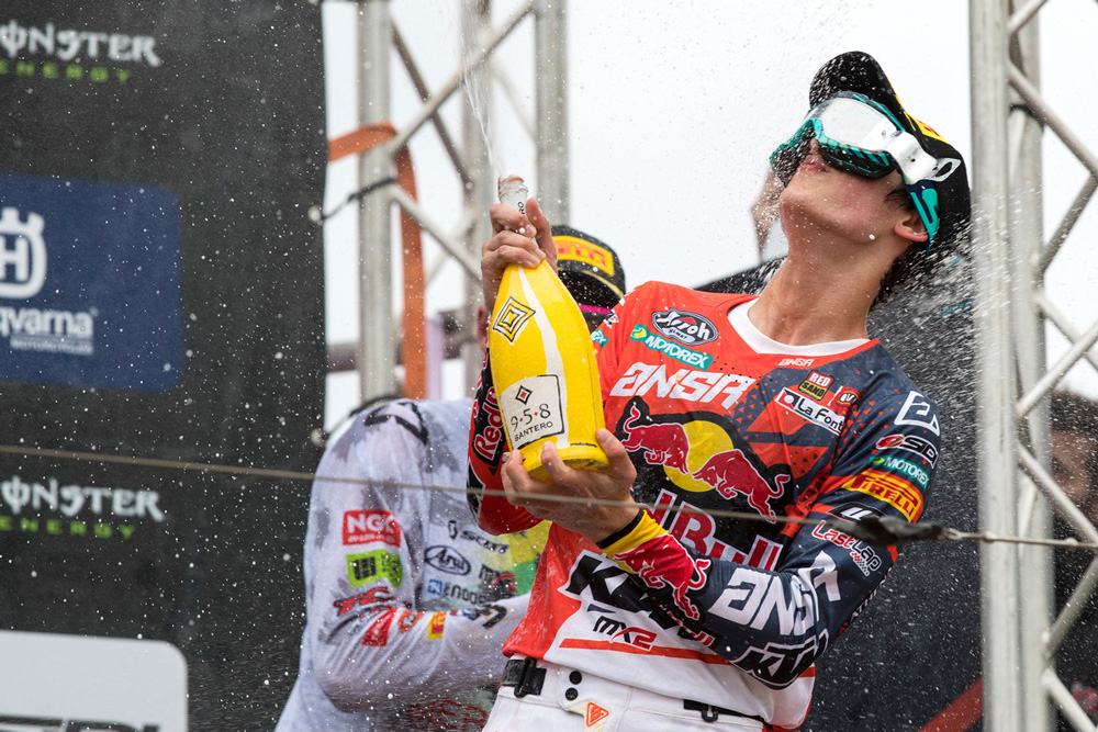 Jorge Prado ha logrado este año importantes victorias en el Mundial MX2