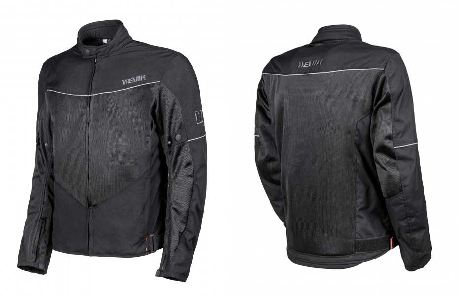 Chaqueta moto Merak de Hevik en negro
