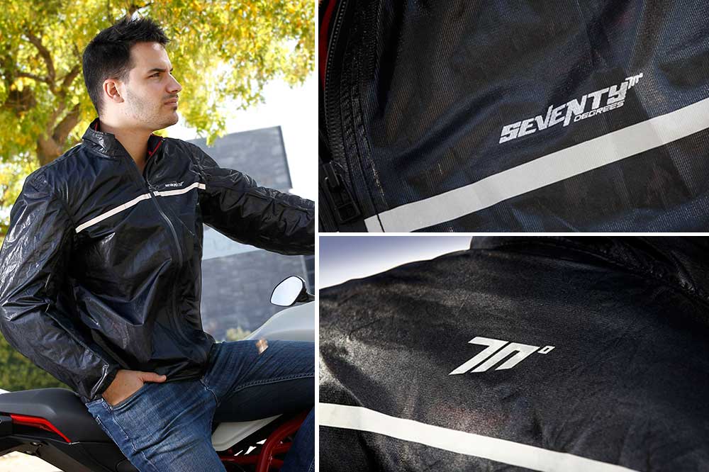 Impermeable moto para hombre SD-A3 de Seventy Degrees