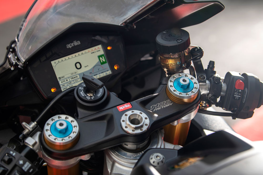 Aprilia RSV4, cuadro de instrumentos