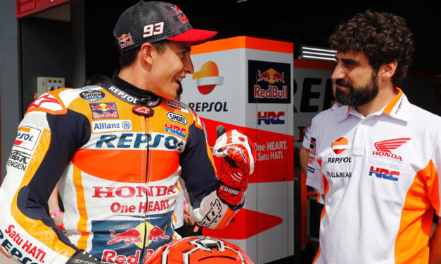 Santi Hernández: Ingeniero de pista de Marc Márquez