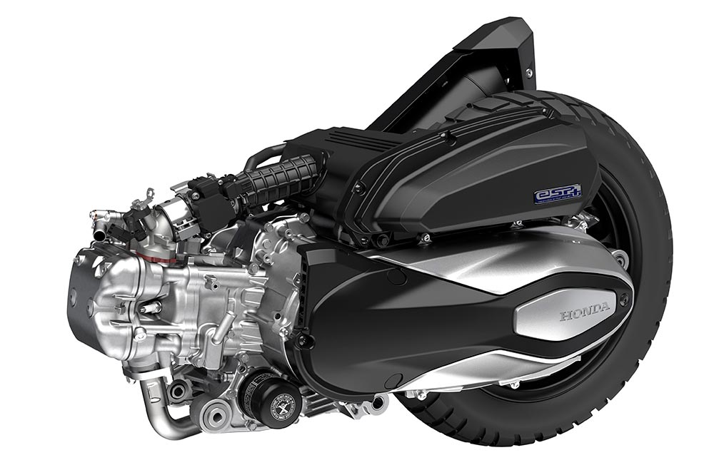 El nuevo motor Honda que da vida a todos sus scooter medios de 350 ccc.