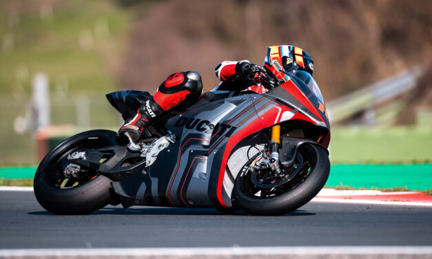 La Ducati MotoE, en acción