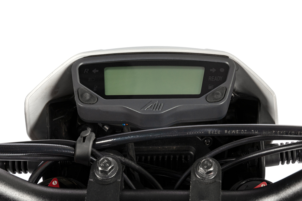 Detalle del cuadro de instrumentos de la Malaguti XAM.